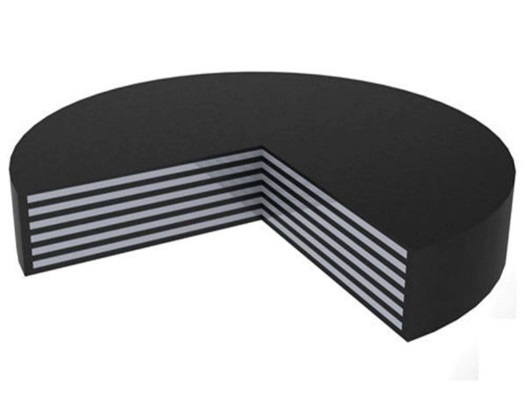 Bridge plate rubber bearings
